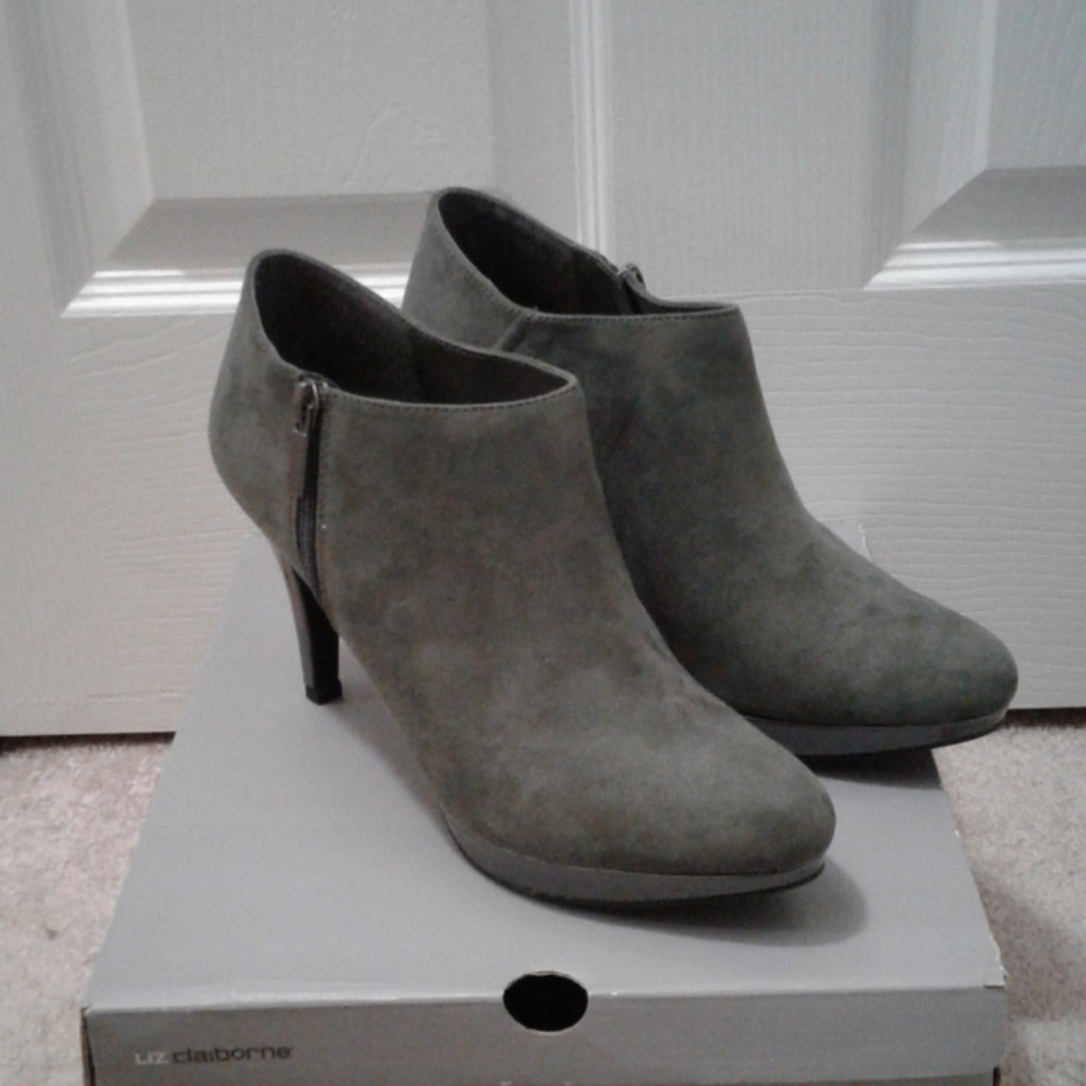 Gray Ankle Boots